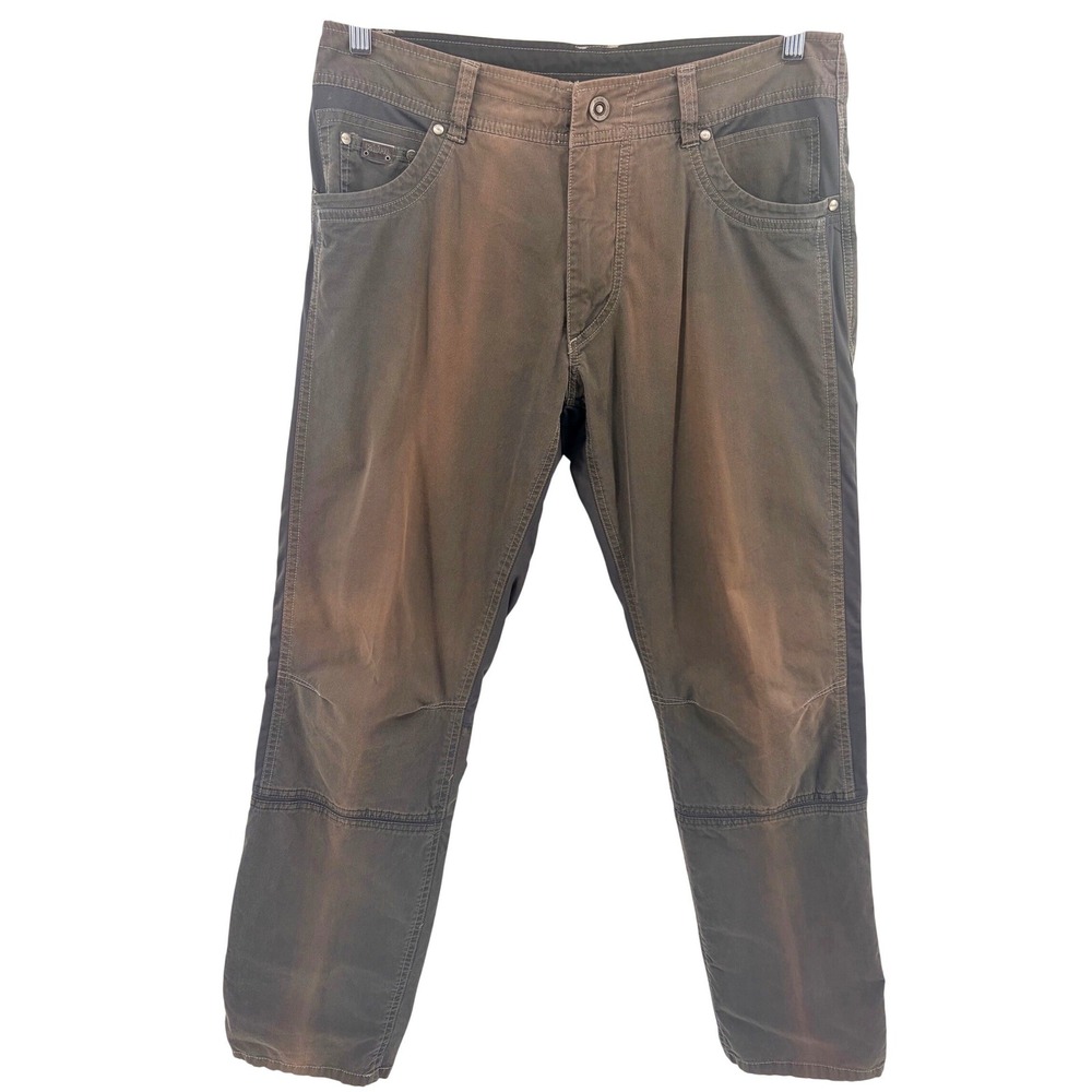 Kuhl Radikl 5109 Mens 33x32 Brown Grey Hiking Outdoor Utility Pants Gorpcore